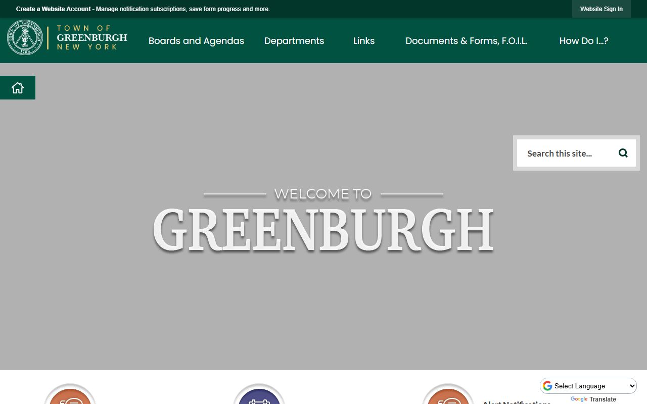Town of Greenburgh website booking reports