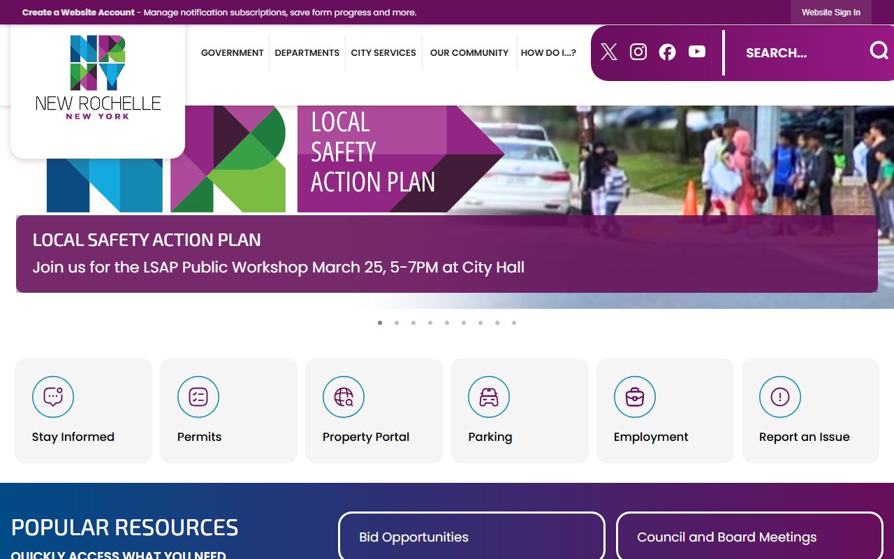 City of New Rochelle booking reports resources