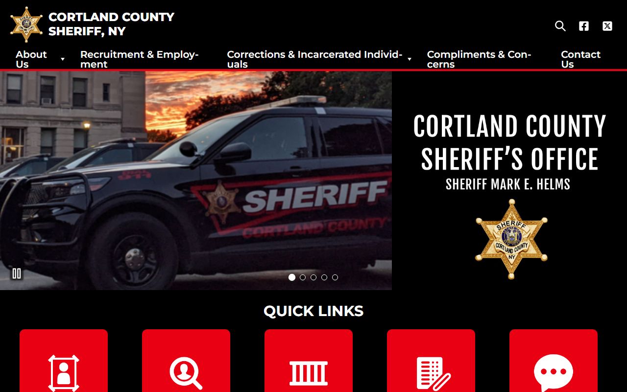 Cortland County Sheriff booking reports