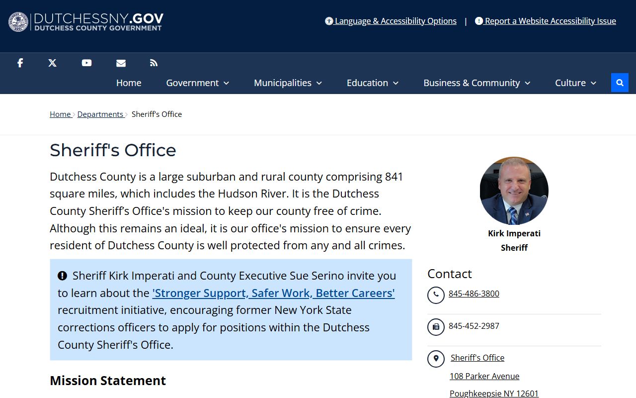 Dutchess County Sheriff Office booking reports