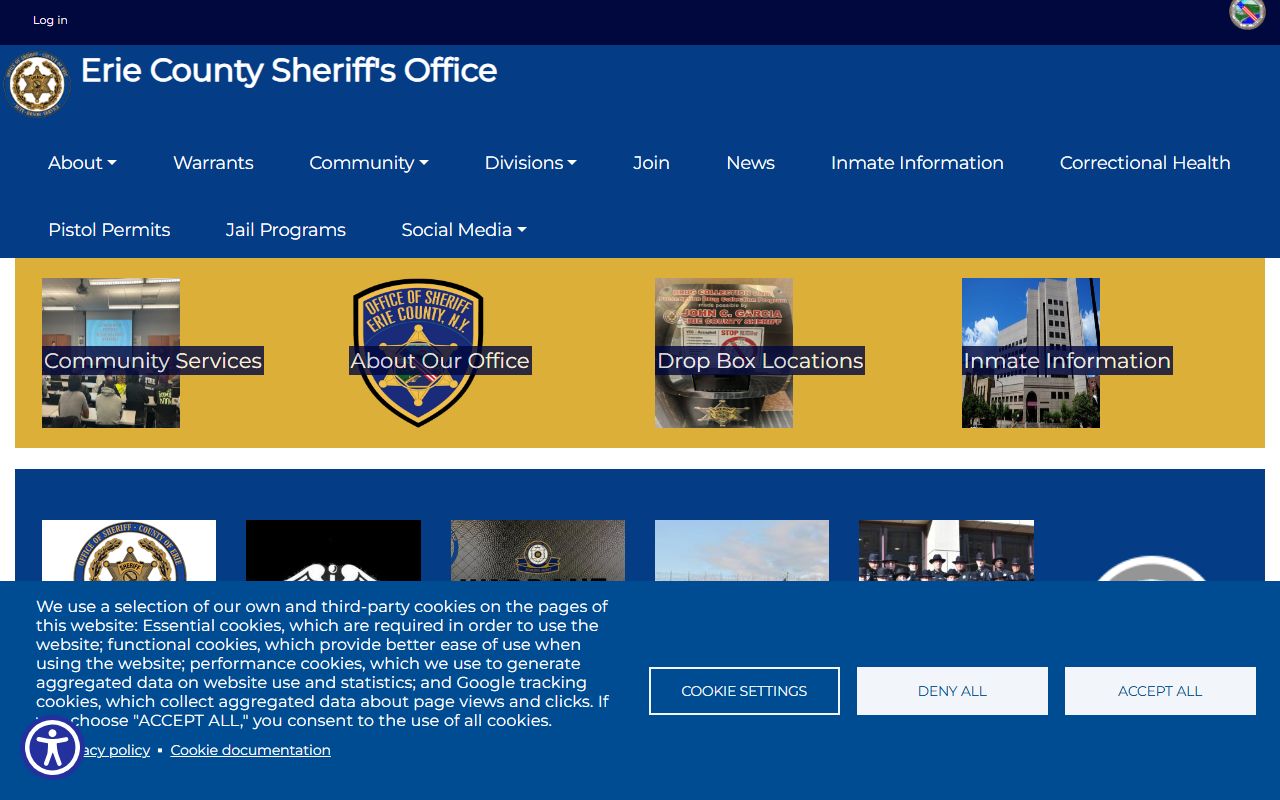 Erie County Sheriff booking reports