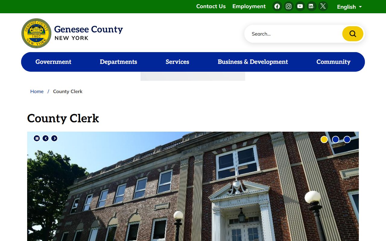 Genesee County Clerk booking reports records