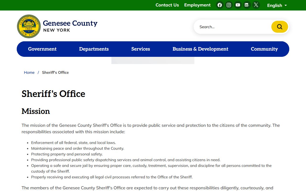 Genesee County Sheriff booking reports