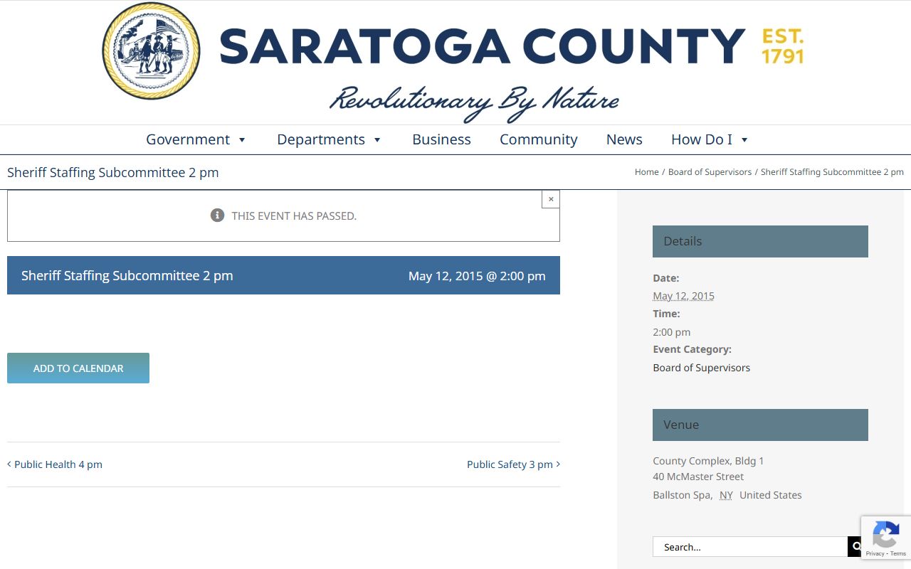 Saratoga County Sheriff booking reports