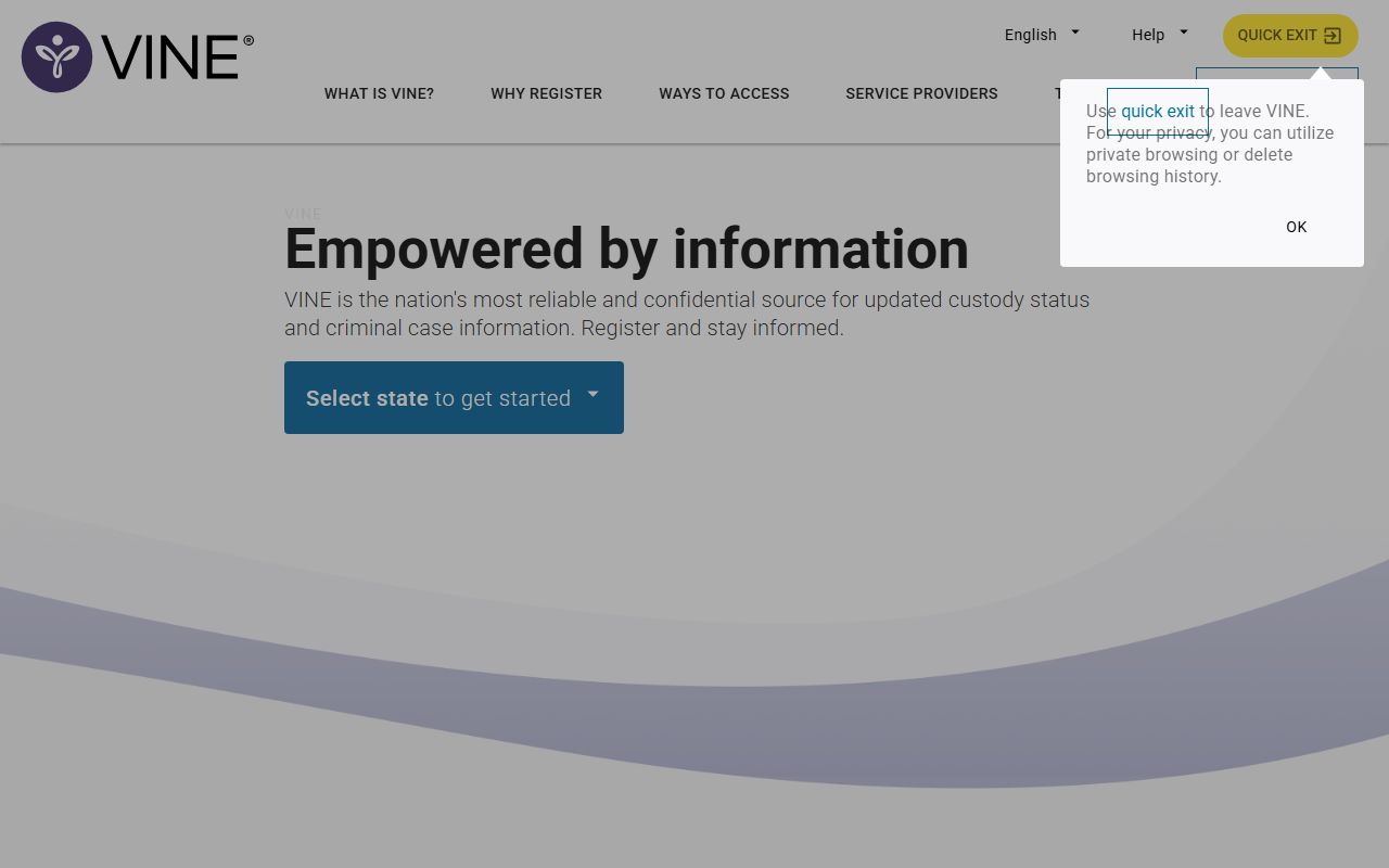 New York VINELink victim notification booking reports